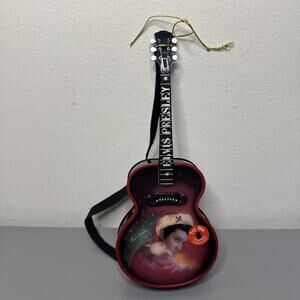 Elvis"Santa Claus is Back In Town" Guitar Shaped Ornament~Plays & Illuminates